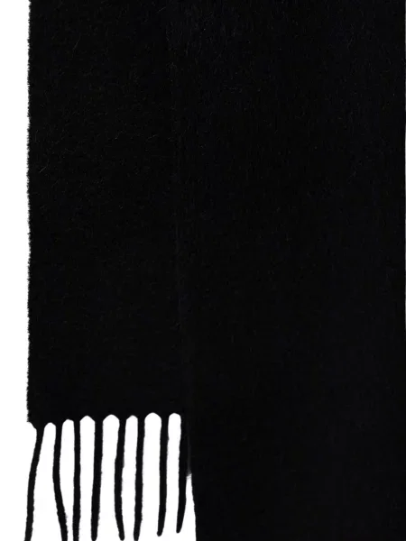 Fular Max Mara cu broderie negru