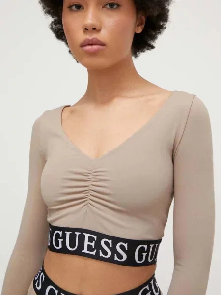 Топ Guess кафяво