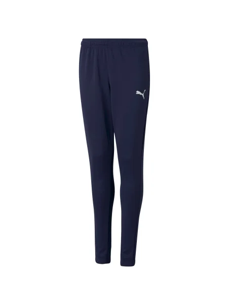 PUMA Pantaloni sport TeamRise albastru închis alb