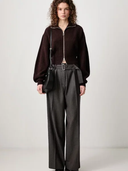 Sportmax Balco ζακέτα με πρόσμιξη κασμιριού γυναικεία καφέ