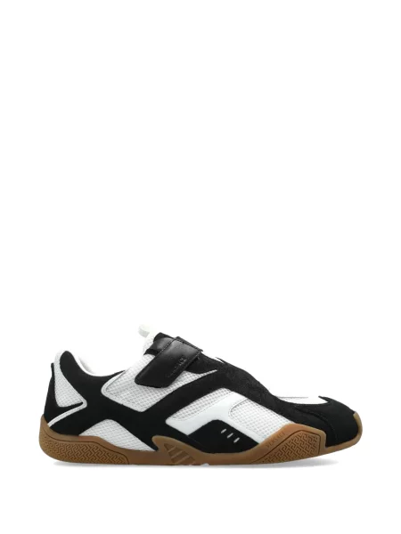 Sneakerși Versace cu bretele alb
