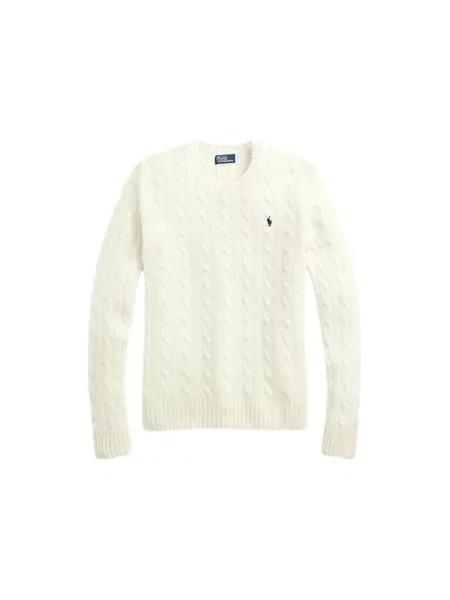 Sweter Polo Ralph Lauren z kaszmiru z nadrukiem beżowy