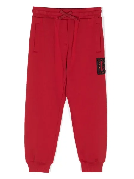 Spodnie dziecięce Dolce And Gabbana czerwone