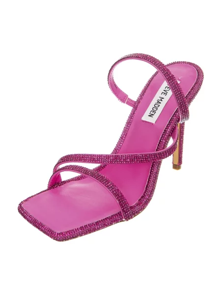 Klapki Steve Madden skórzane różowe