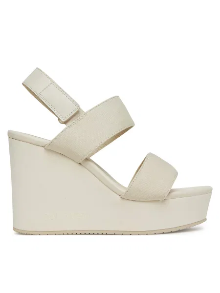 Sandali Calvin Klein Jeans Wedge Sandal Webbing In siva
