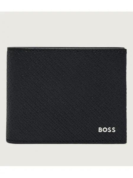 BOSS BLACK De piele portofel Northon negru
