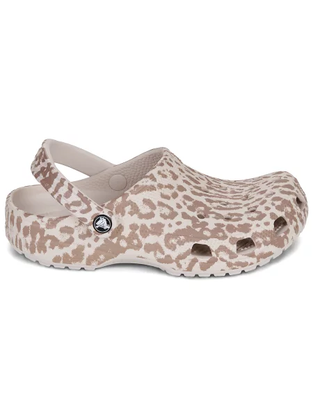 Klasične natikače Crocs s životinjskim uzorkom bež