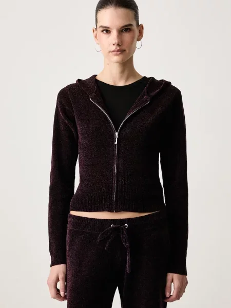 Juicy Couture hanorac cu și glugă pentru femei MAYA KNIT
