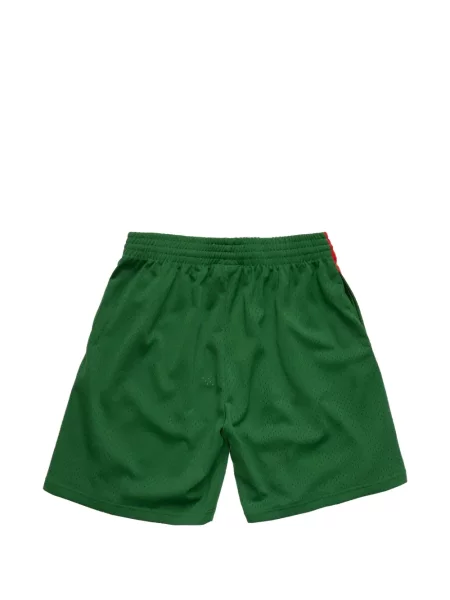 Pantaloni scurți Mitchell & Ness cu dungi verde