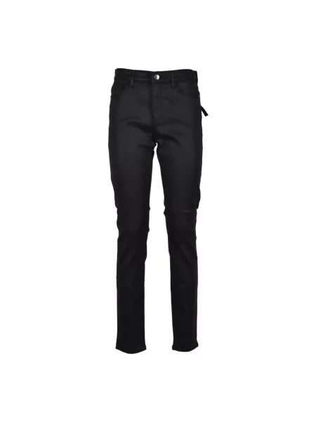Skinny jeansy skinny Emporio Armani czarne
