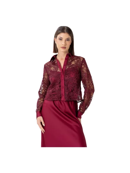 Koszula Kocca z długim rękawem czerwona