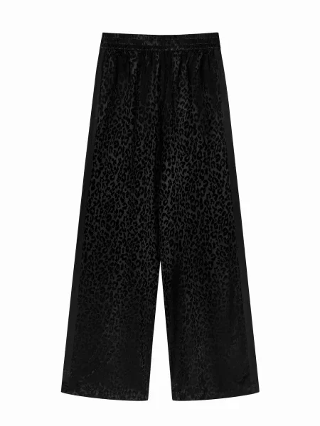OH APRIL Pantaloni Saela gri închis negru