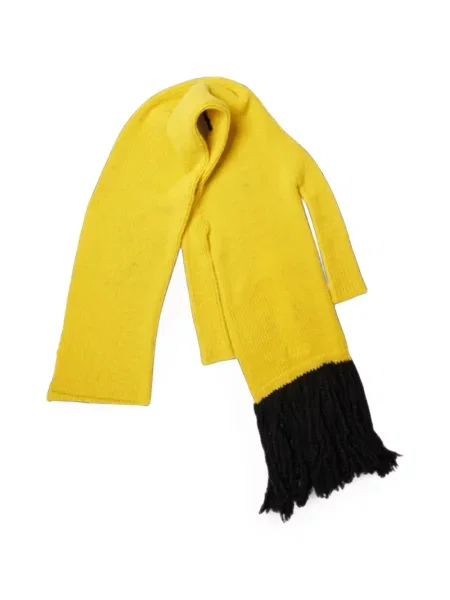 Fular Doublet cu broderie galben