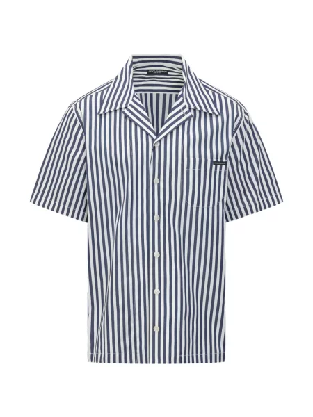 Cămașă Dolce & Gabbana cu dungi albastru