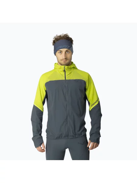 Geacă de alergare pentru bărbați DYNAFIT Alpine Wind ultra yellow galben