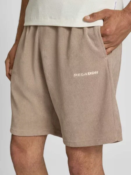 Szorty o kroju relaxed fit z fakturowanym wzorem model Lagos' Pegador