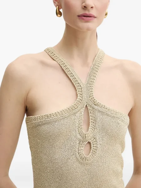 Rochie midi Simona Corsellini cu franjuri până la genunchi de costum