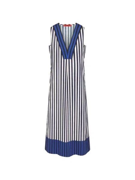 Rochie midi Simon Miller cu dungi din poplin