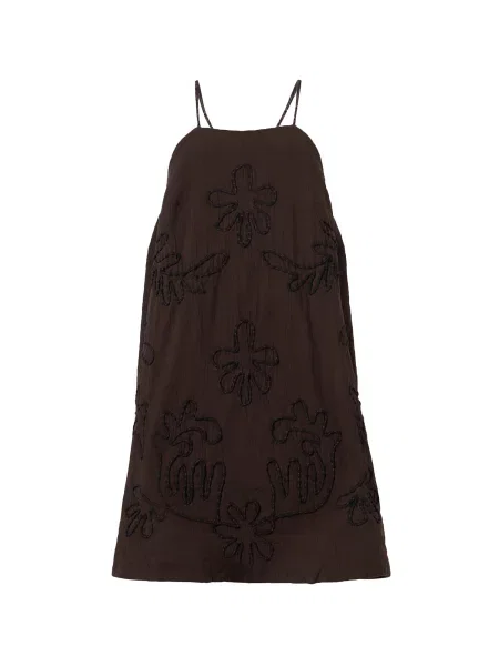 TOPSHOP Letní šaty MIA čokoládová