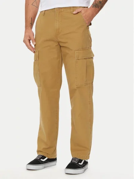 Hlače iz tkanine Levi's® bež