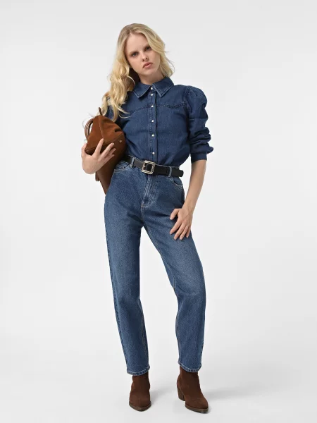 Рубашка Vero Moda синяя