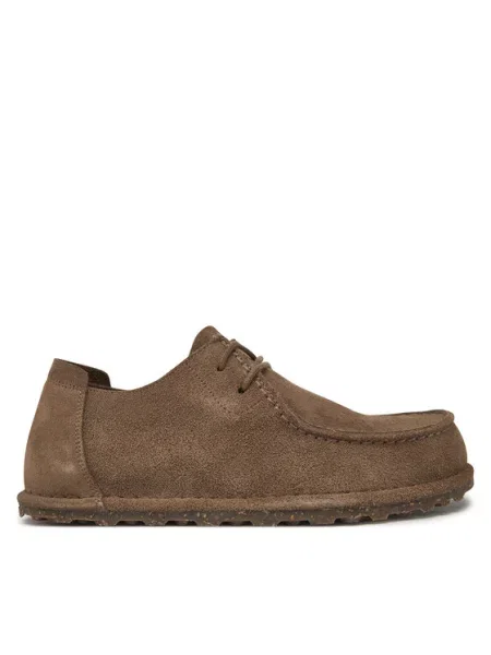 Semišové polobotky Birkenstock hnědé
