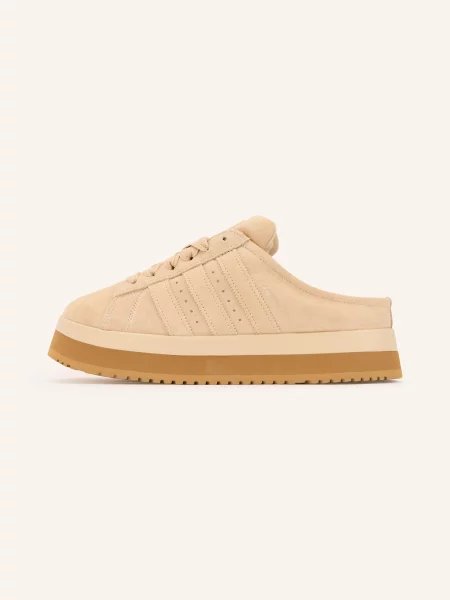 Adidas Originals Mules Na Platformě Campus béžová