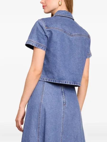 Cropp gulerat top Cara Cara albastru