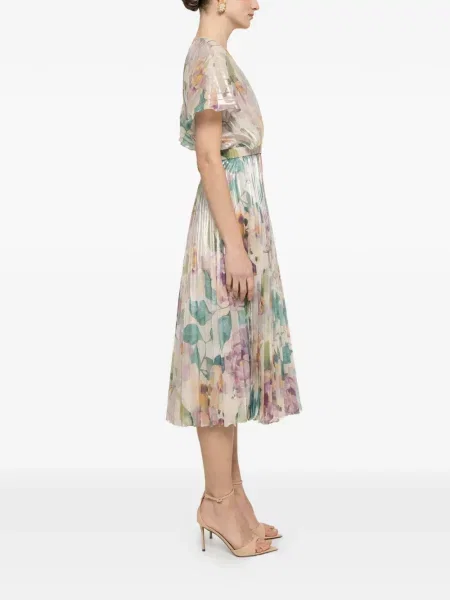 Rochie midi Nissa cu model floral cu imagine