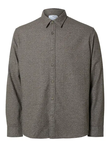 SELECTED Košile SLHOwen čokoládová