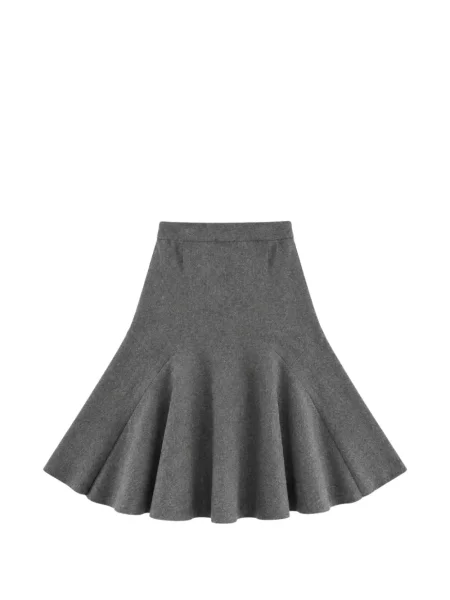 Fustă midi Seventy evazată gri