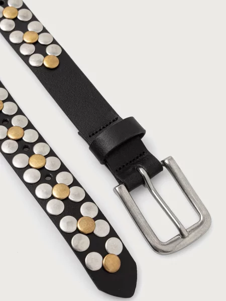 Levi's curea din piele Studded x PRIDE negru