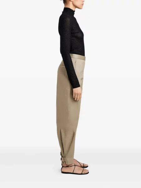 Kostkovaný top Proenza Schouler White Label z merino vlny bílý