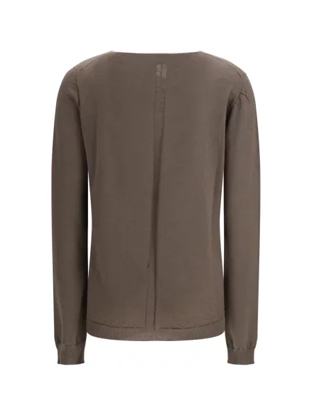 Top Rick Owens s výstřihem do v hnědý