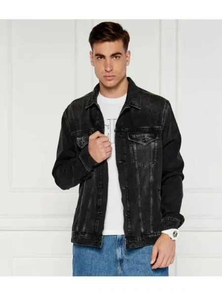Pepe Jeans London Geacă | Relaxed fit negru