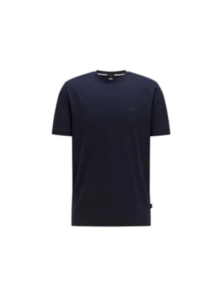 T-shirt z bawełny model ‘Thompson’ Boss niebieska