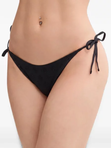 Stras bikini Guess cu legături negru