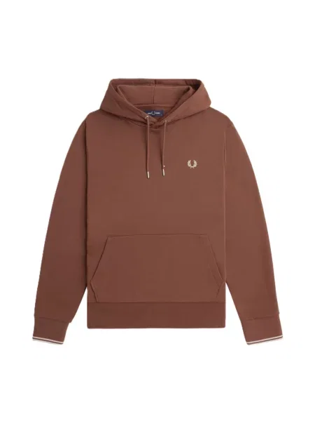 Bluza z kapturem Fred Perry z kapturem brązowa