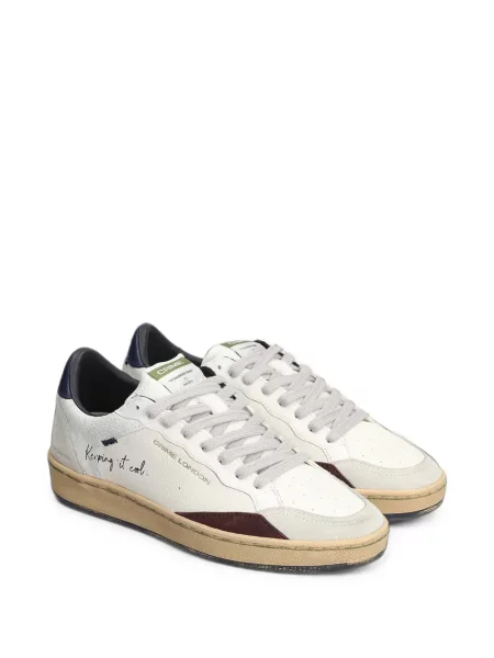 Sneakerși Crime London cu imagine alb