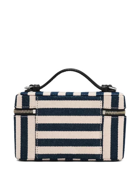 Mini geantă Marc Jacobs cu dungi mini albastru
