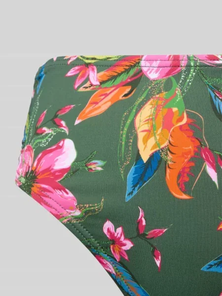 Spodnie bikini o kroju slim fit z marszczeniami model Malia' Lascana