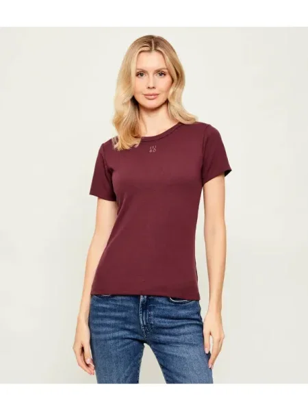 HUGO Tricou Deloris | bordo