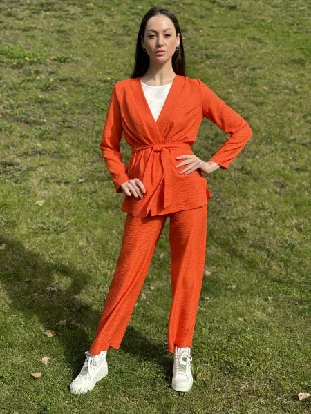 CAT ORANGE Блейзер Льон/віскоза помаранчевий