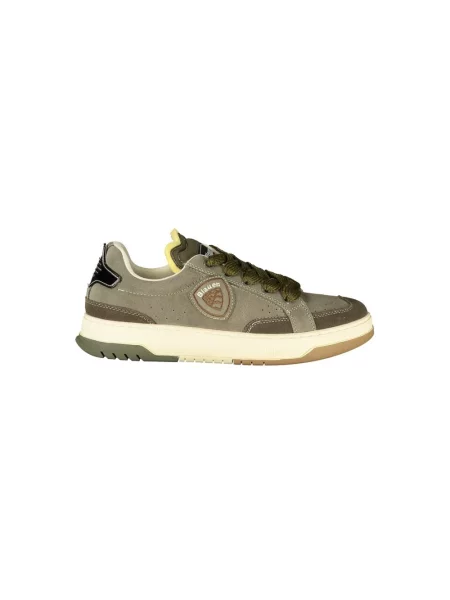 Sneakersy Blauer skórzane zielone