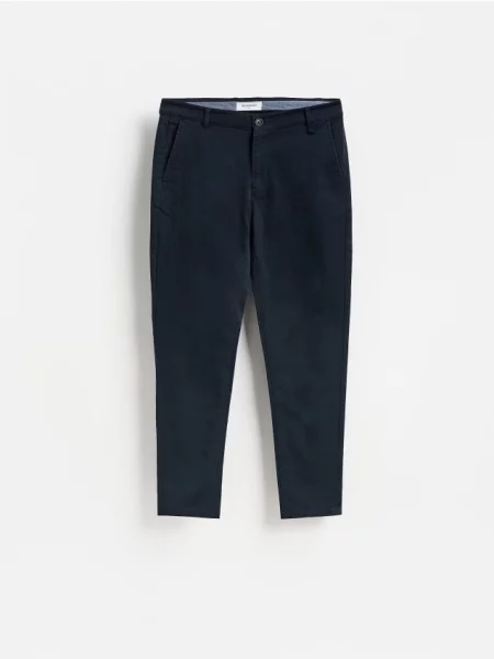 Reserved Pantaloni chino slim fit bleumarin