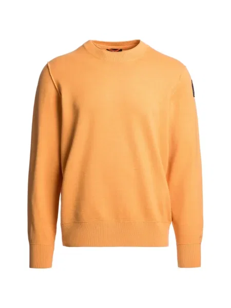 Pulover Parajumpers cu decolteu rotund portocaliu