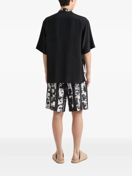 Bermude Givenchy cu imagine negru