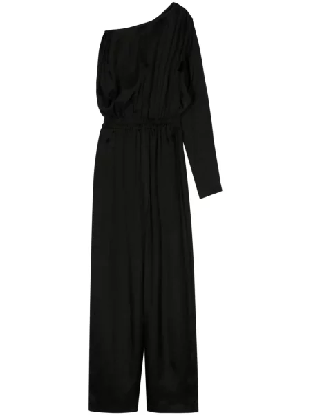 Salopetă Rick Owens din satin negru