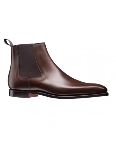 Botki Crockett & Jones skórzane brązowe