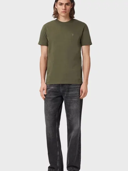 Футболка Allsaints оливковая